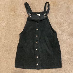 Forest green corduroy dress